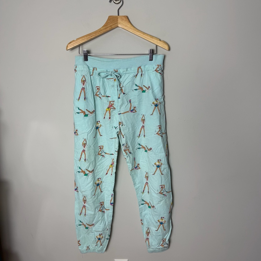 Vintage Energie Joggers Razzle Dazzle Aerobics Pants Cartoon illustration